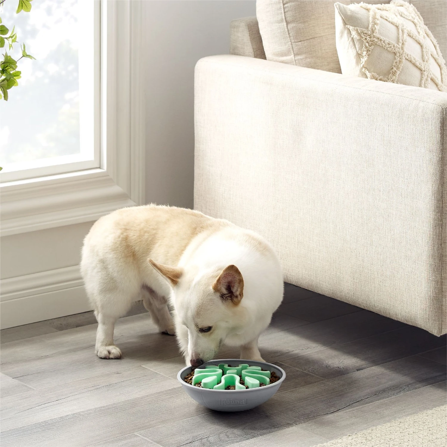 Outward Hound Fun Feeder Wobble Slo-Bowl Dog Bowl, Mint - Image 6