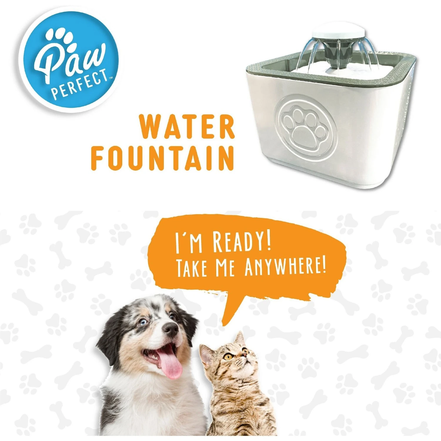 PawPerfect Cat & Dog Water Fountain, White - Image 6