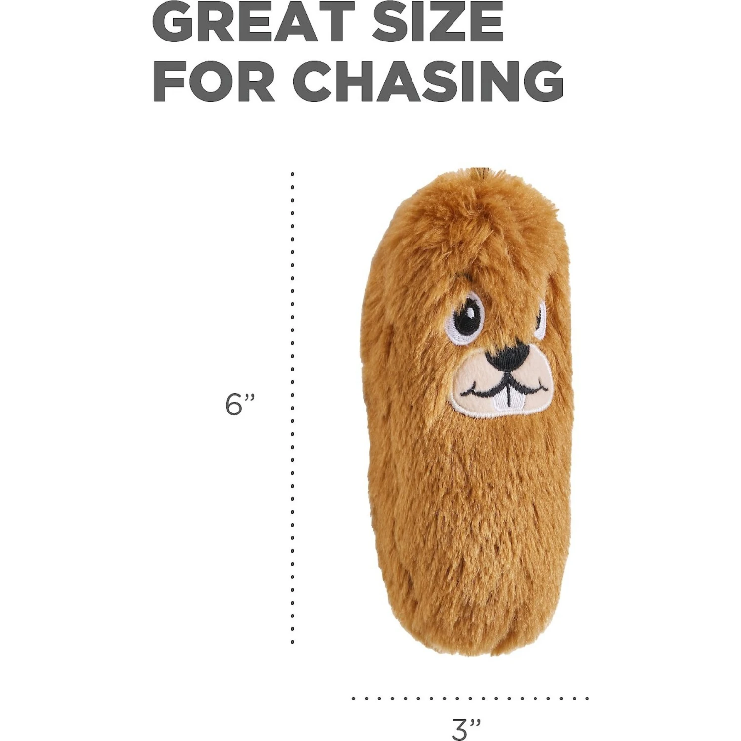 Outward Hound Beaver Tail Teaser Wand Dog Toy Replacement Lure - Image 4