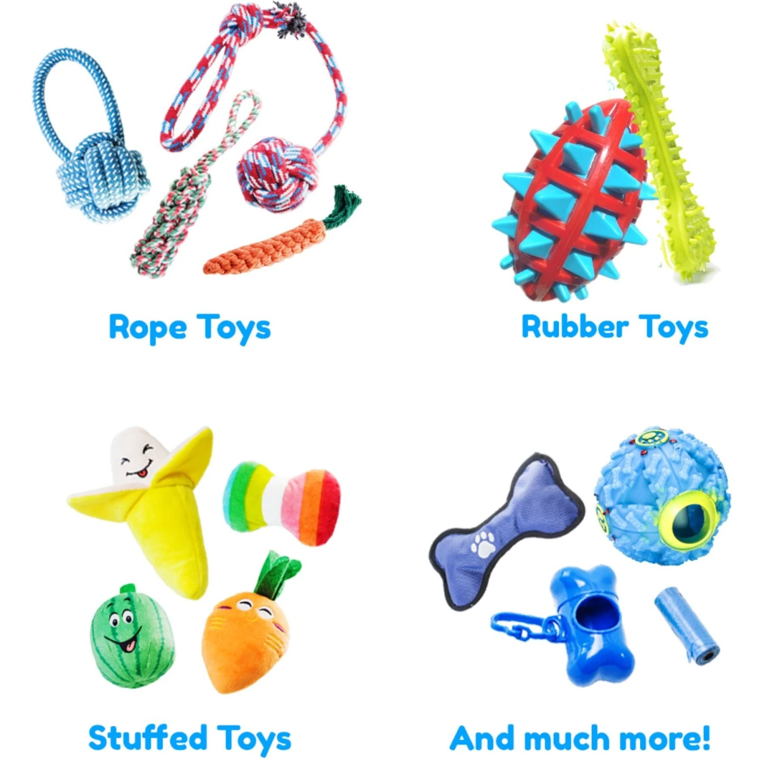 Pacific Pups Rescue Rope & Chew Dog Toy Variety Pack, 18 Count - Image 2