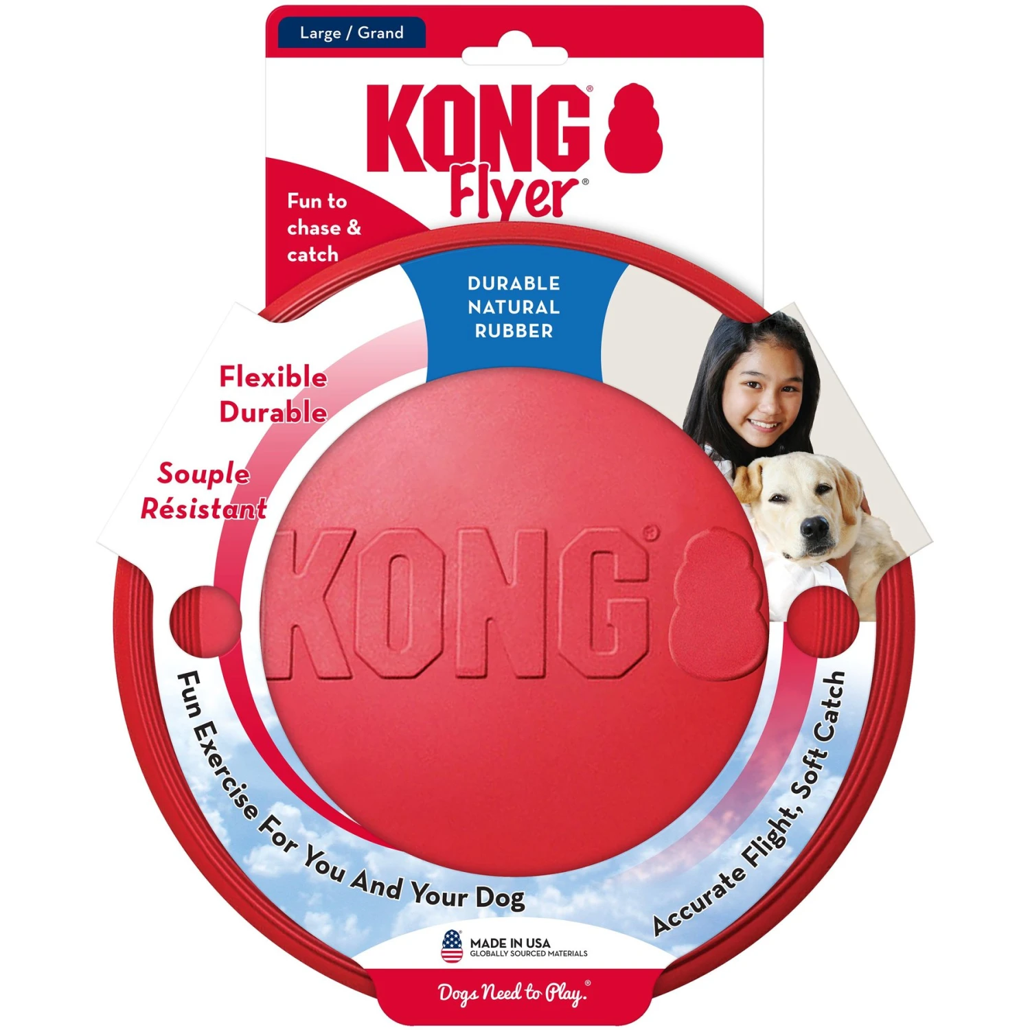 KONG Classic Flyer Dog Toy - Image 2
