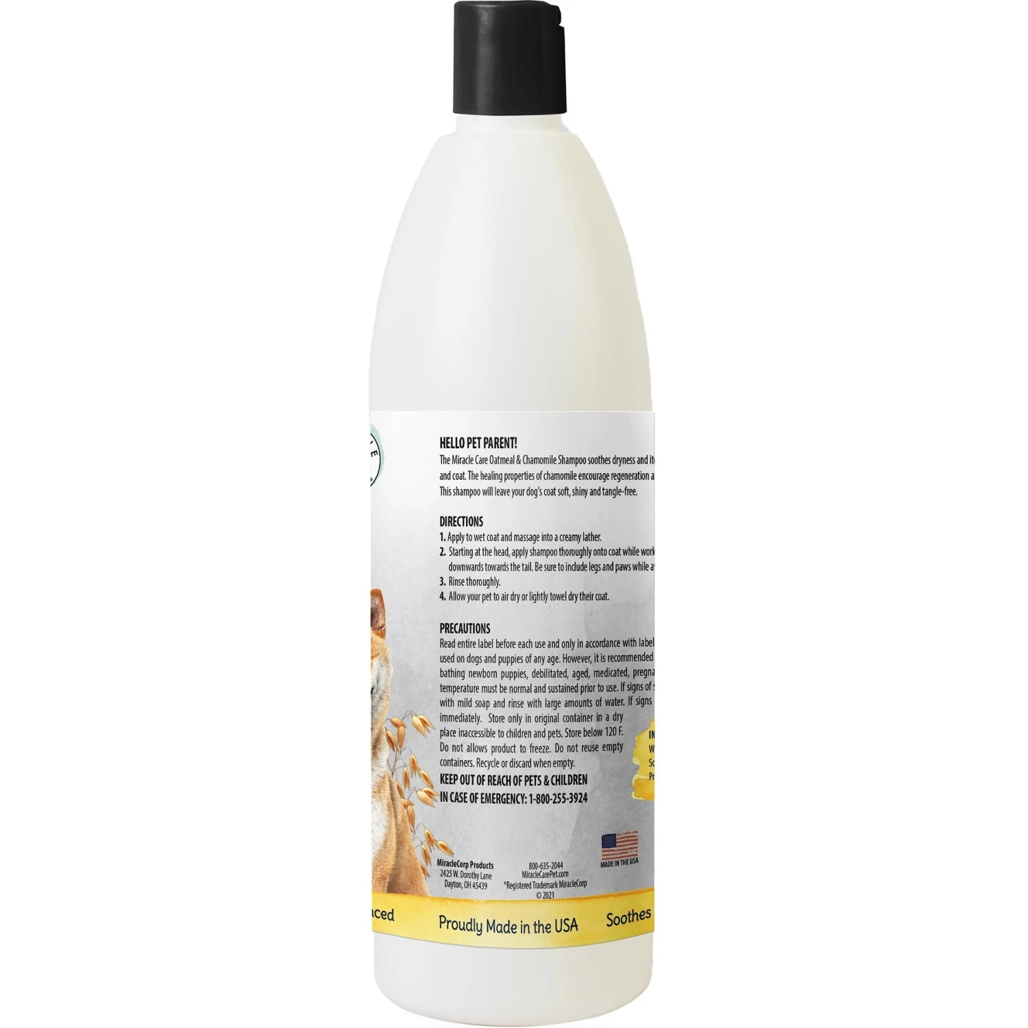 Natural Chemistry Natural Oatmeal & Chamomile Shampoo For Dogs - Image 2