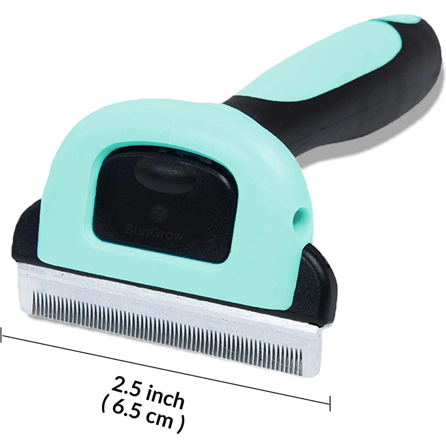 SunGrow Undercoat Deshedding Brush For Short Haired Dog & Cat Shedding Control & Grooming Tool - Image 4