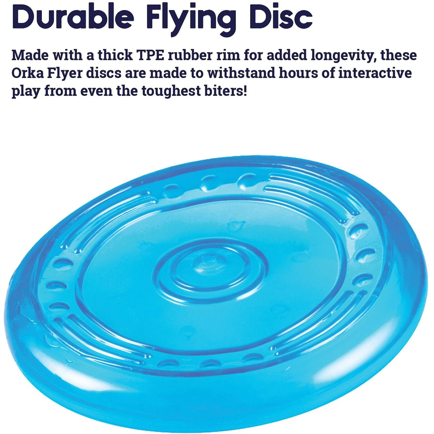 Petstages Orka Flyer Tough Dog Toy - Image 2