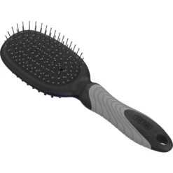 Wahl Double Sided Dog Bath Pin Brush, Black & Gray