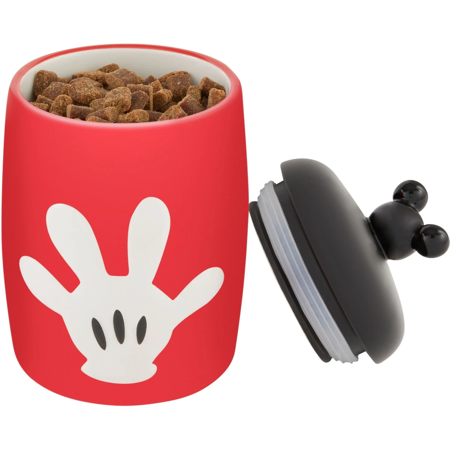 Disney Table Scraps Mickey Mouse Hot Diggity Dog Recipe Upcycled Jerky Dog Treats, 5-oz Bag & Disney Mickey Mouse Ceramic Dog & Cat Treat Jar - Image 6