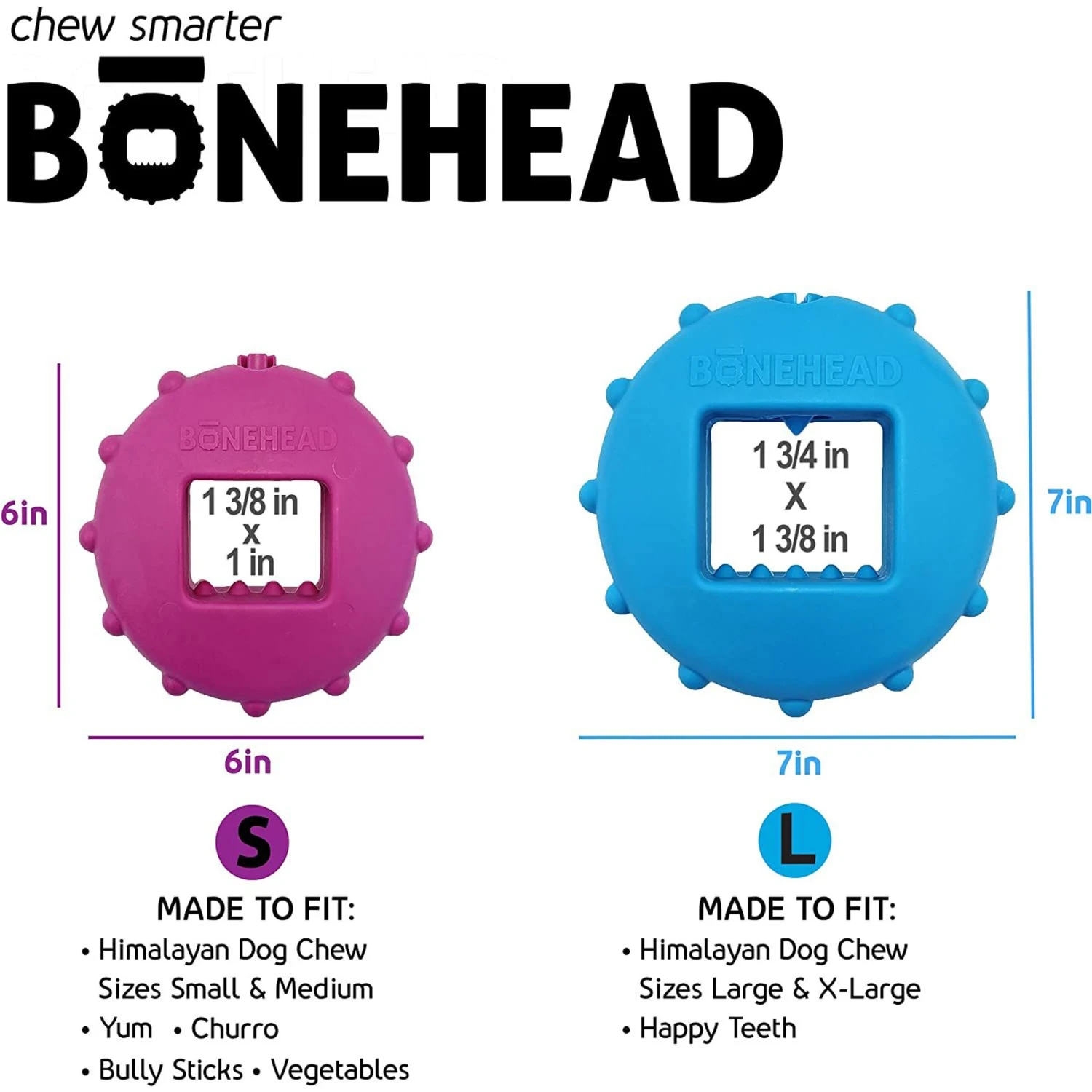 Himalayan Pet Supply Bonehead Chew Guardian Chew Smarter & Longer Dog Toy - Image 6