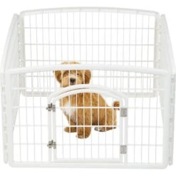 IRIS USA 4-8 Panel Dog Exercise Playpen With Door