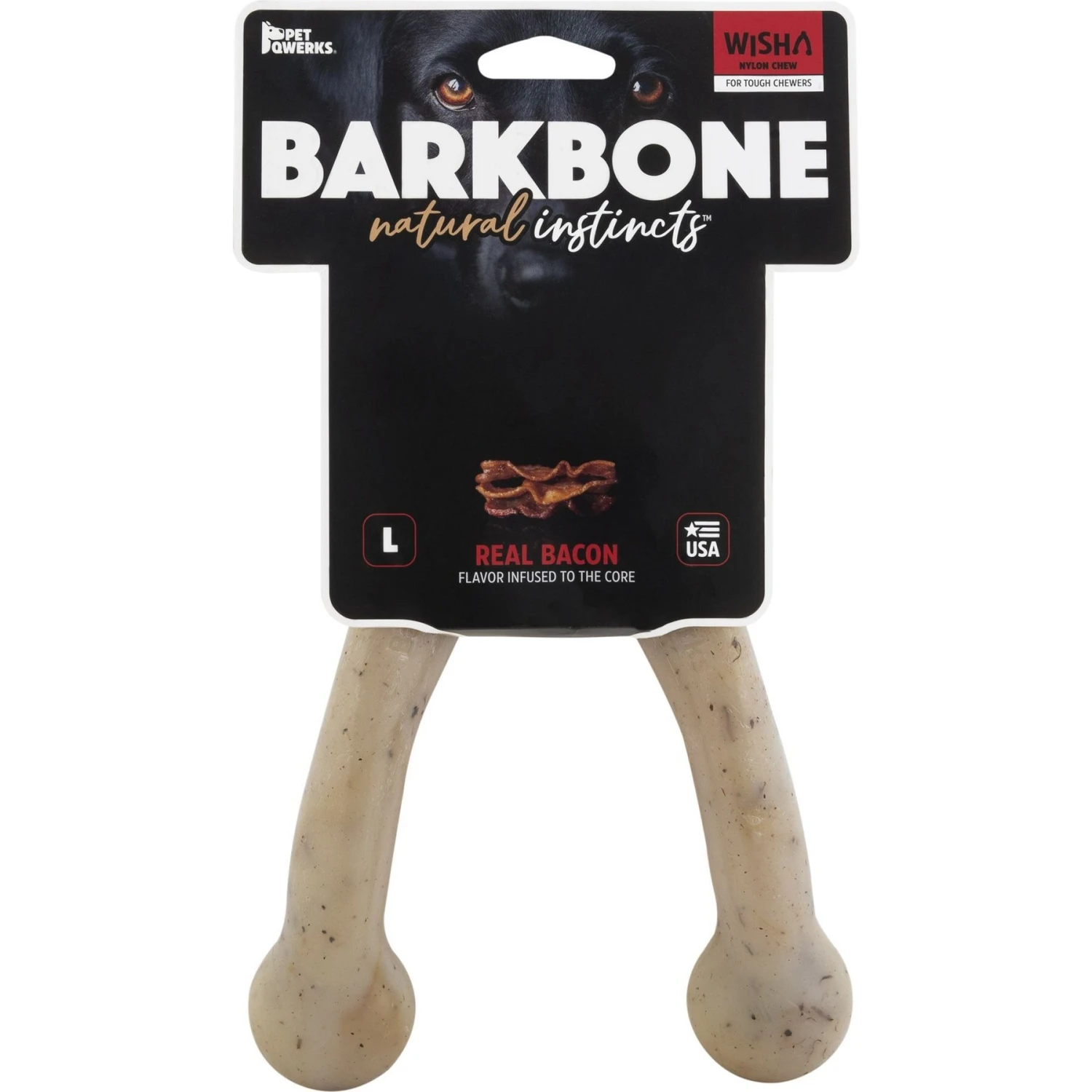 Pet Qwerks Wish BarkBone Chew Dog Toy