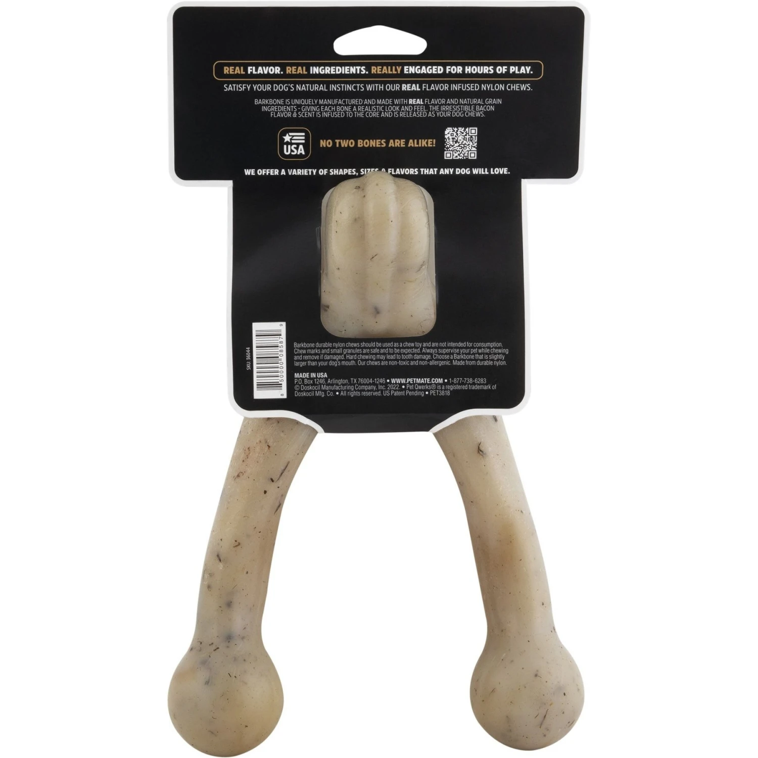 Pet Qwerks Wish BarkBone Chew Dog Toy - Image 4