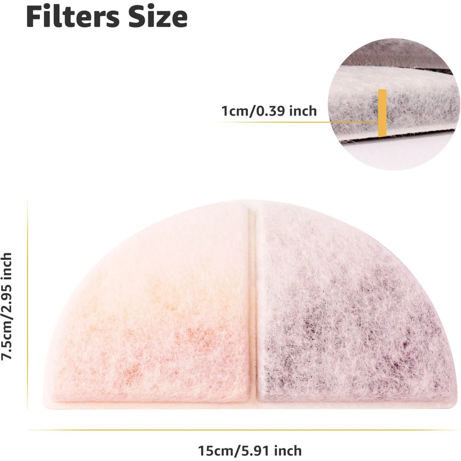 Petdiary Spaceship Water Fountain Replacement Filters, 6 Count - Image 6