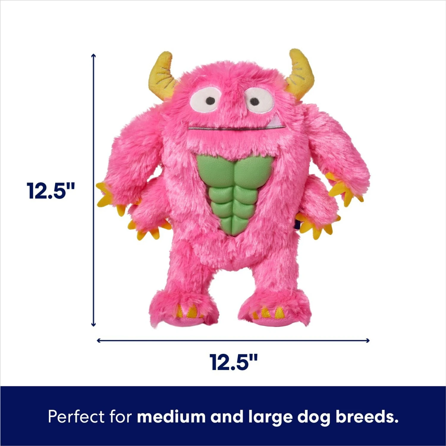 Frisco Halloween Zany Monster Muscle Plush Squeaky Dog Toy - Image 2