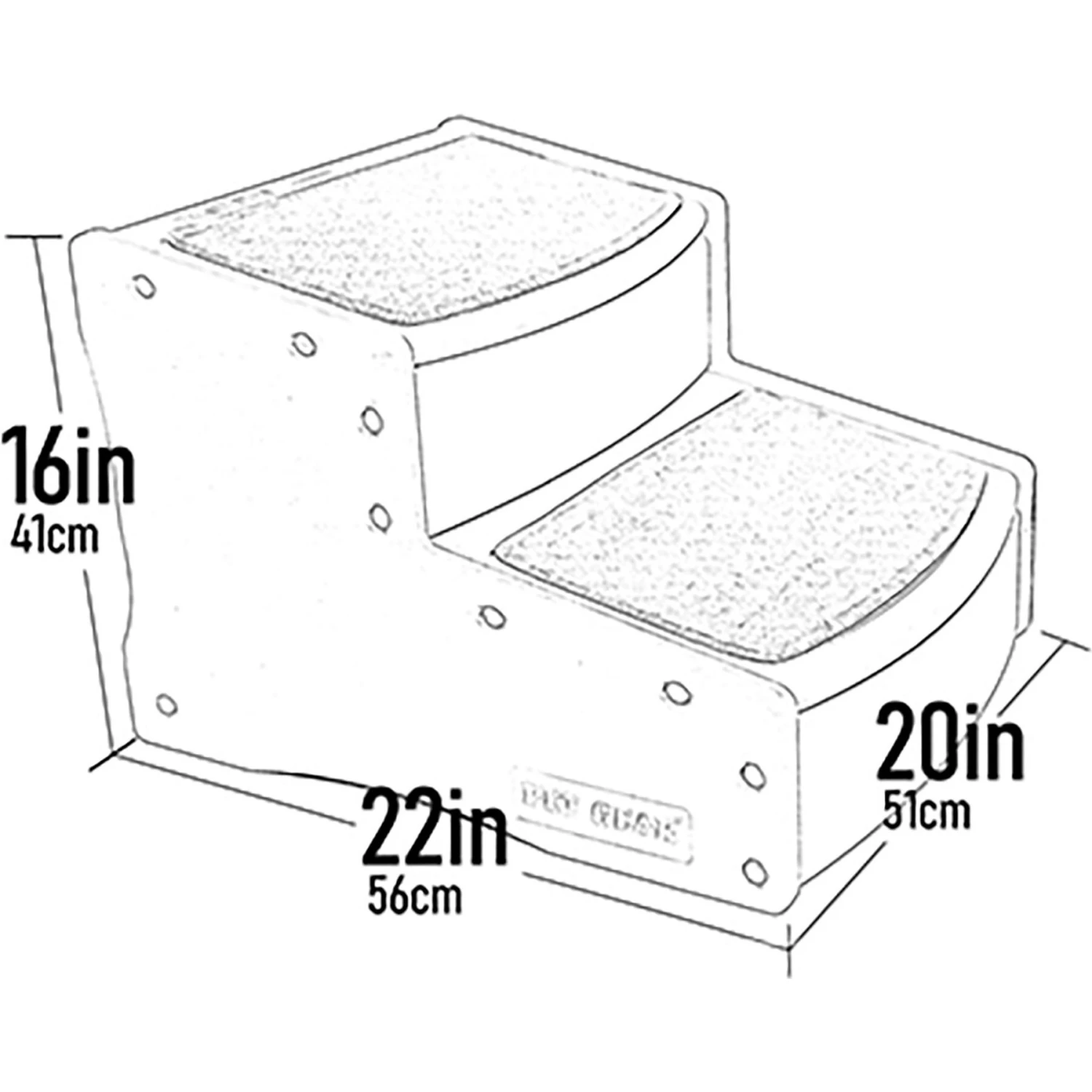 Pet Gear Easy Step II Extra Wide Cat & Dog Stairs - Image 2