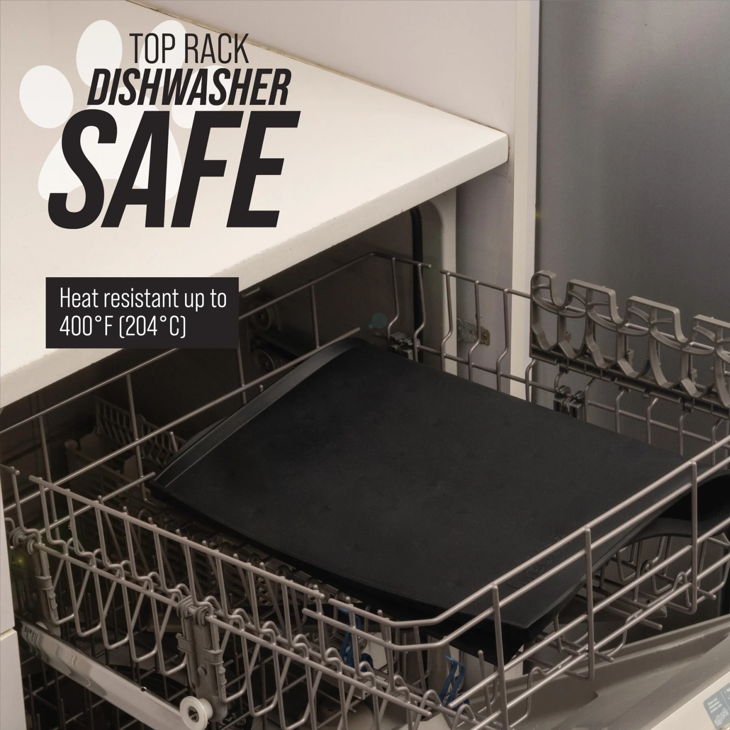 Leashboss Splash Tall Lip Dog Food Mat - Image 5