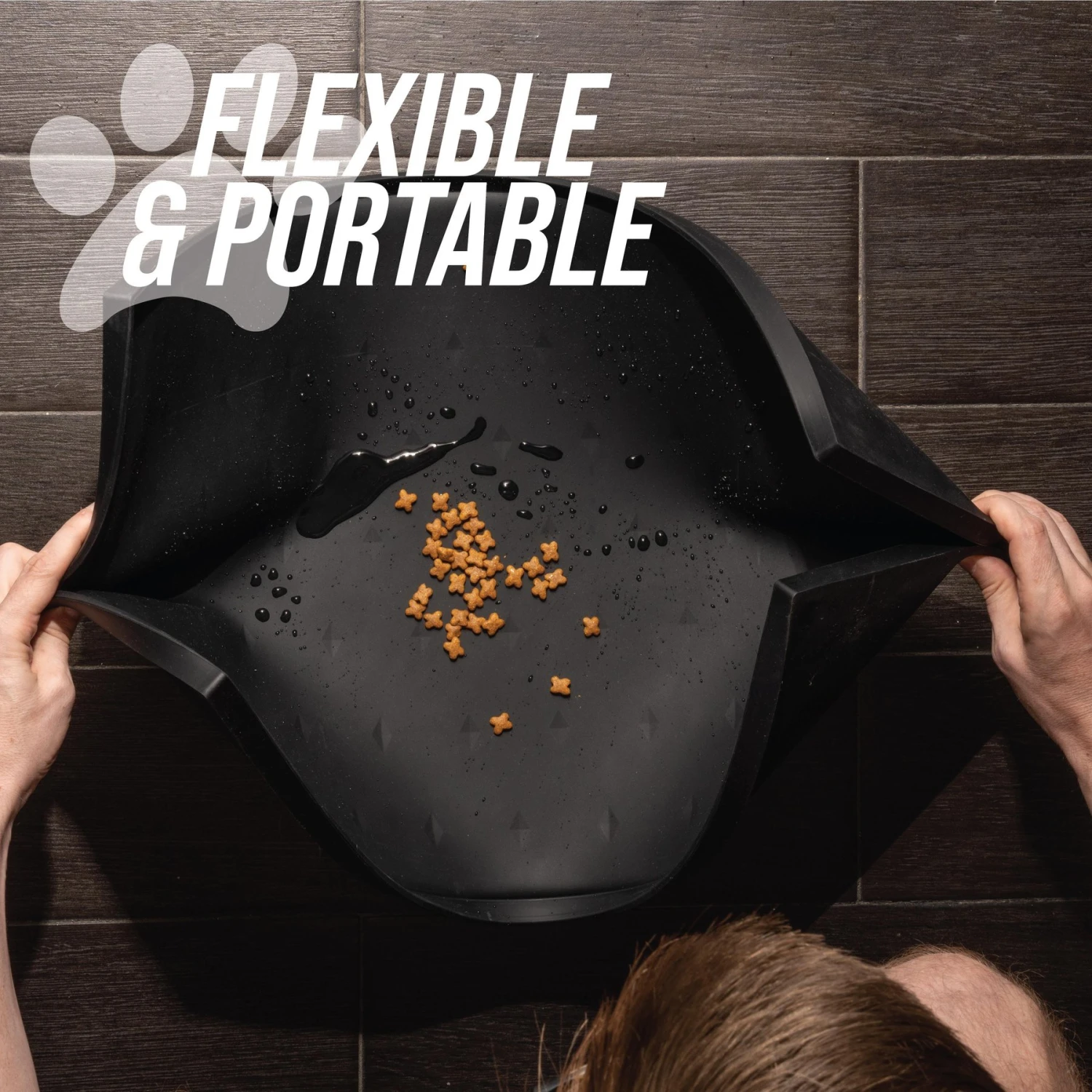 Leashboss Splash Tall Lip Dog Food Mat - Image 7