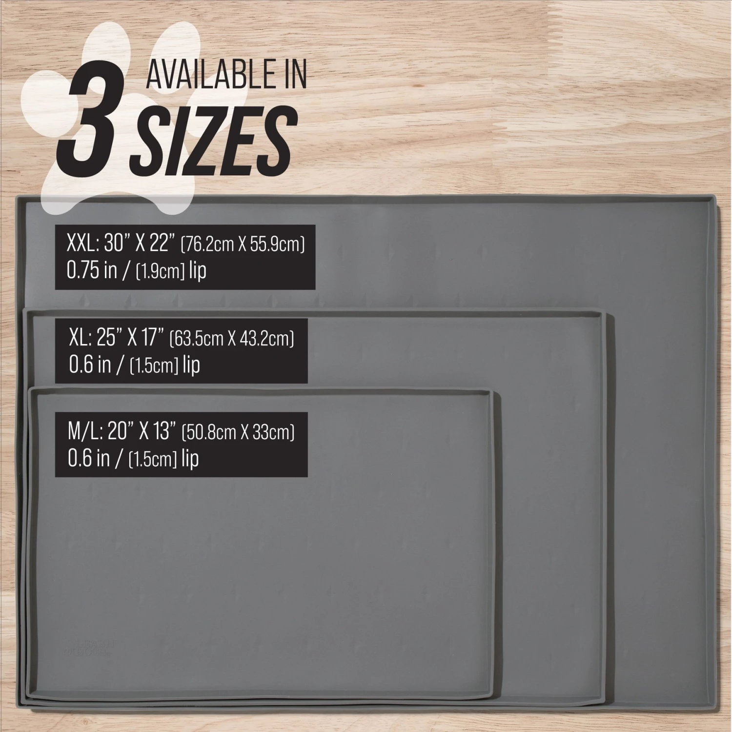 Leashboss Splash Tall Lip Dog Food Mat - Image 8