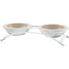 PetRageous Designs Toftee's Paws Double Diner Elevated Pet Bowls