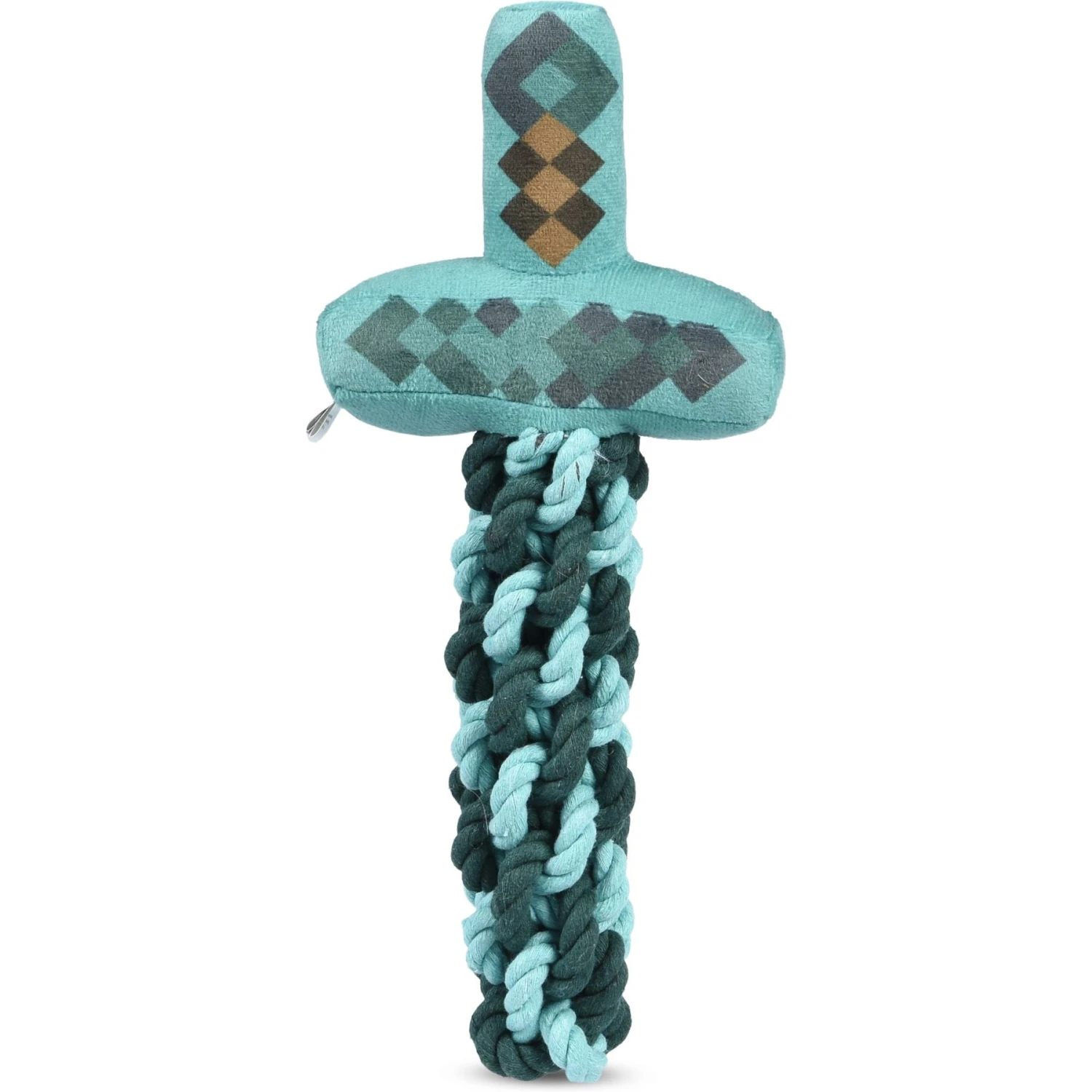 Fetch For Pets Minecraft Diamond Sword Rope Squeaky Dog Toy