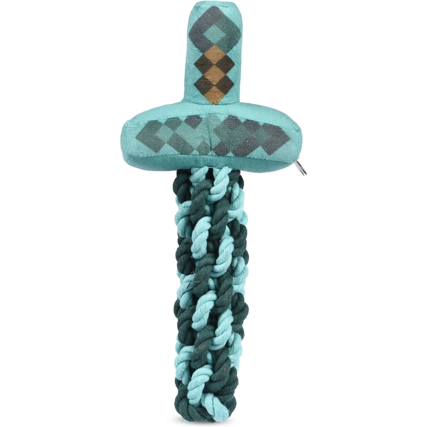 Fetch For Pets Minecraft Diamond Sword Rope Squeaky Dog Toy - Image 3