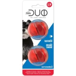 Zeus Duo Ball With Squeaker Dog Toy