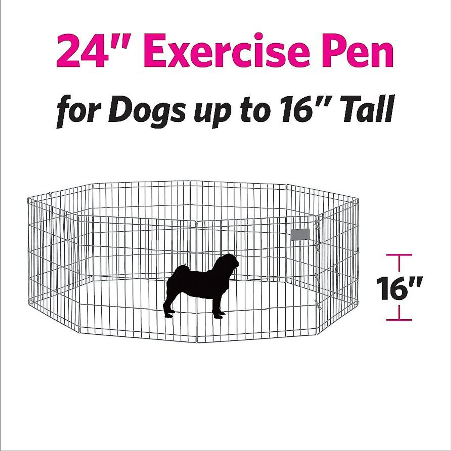 MidWest Wire Dog Exercise Pen With Step-Thru Door, Gold Zinc - Image 2