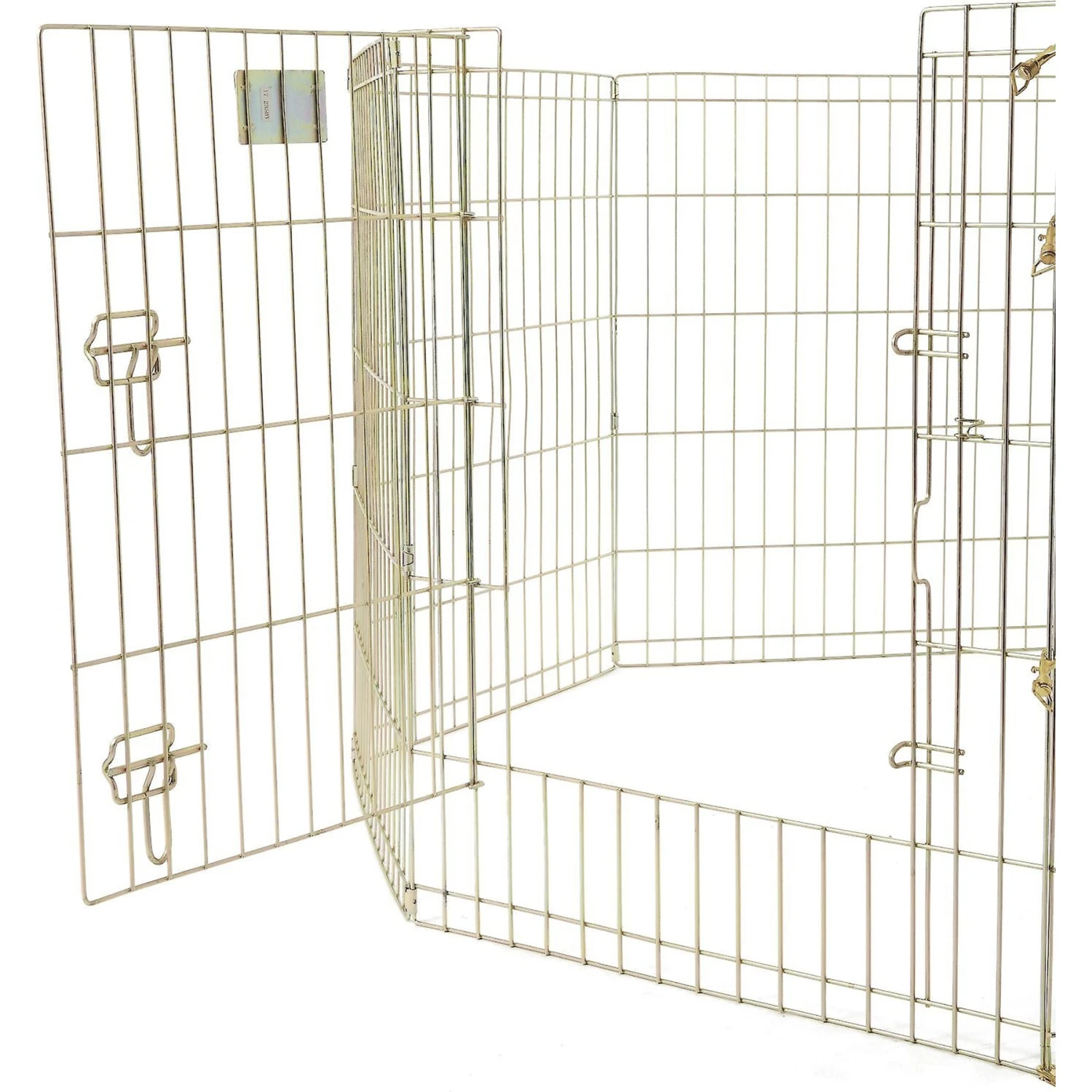 MidWest Wire Dog Exercise Pen With Step-Thru Door, Gold Zinc - Image 7