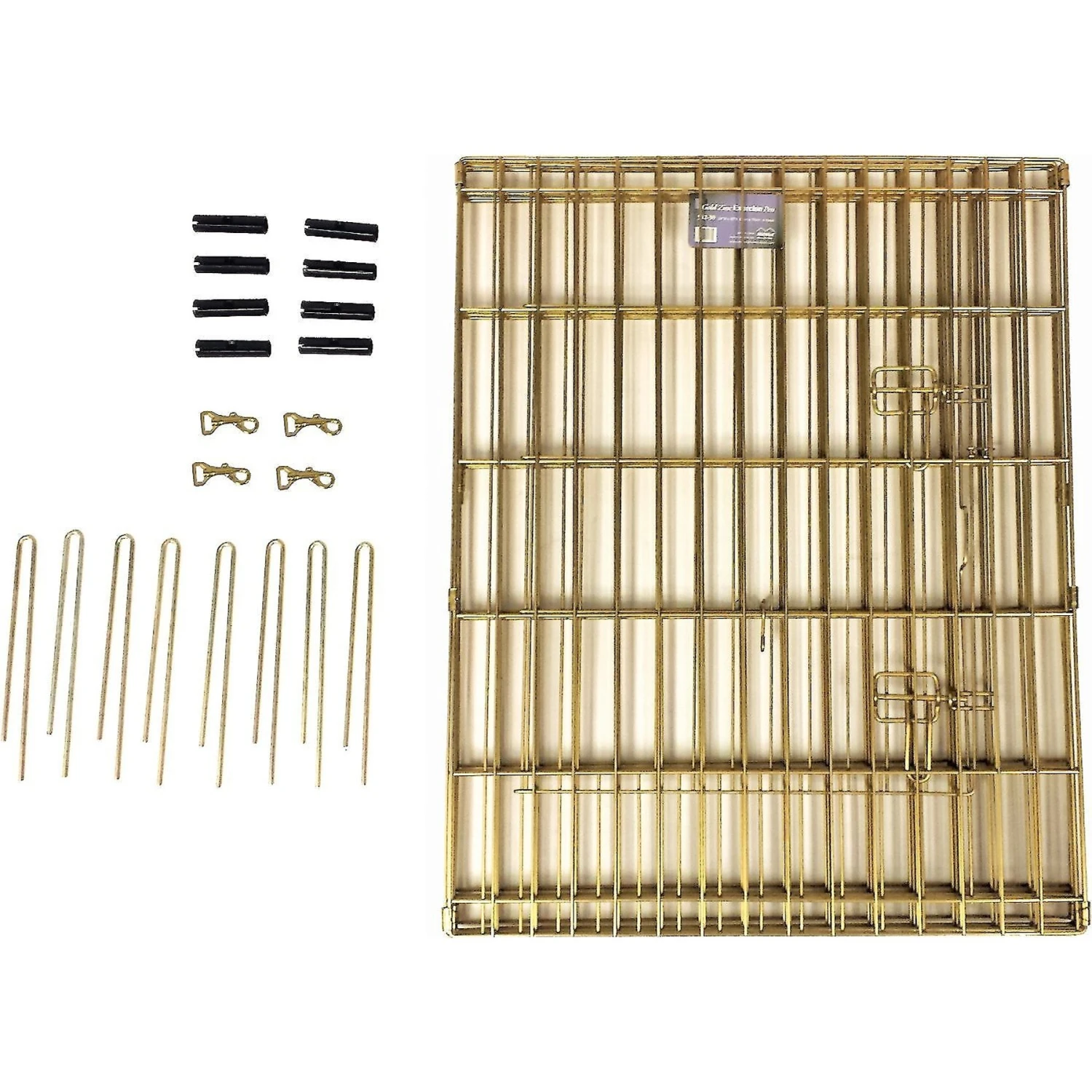 MidWest Wire Dog Exercise Pen With Step-Thru Door, Gold Zinc - Image 8