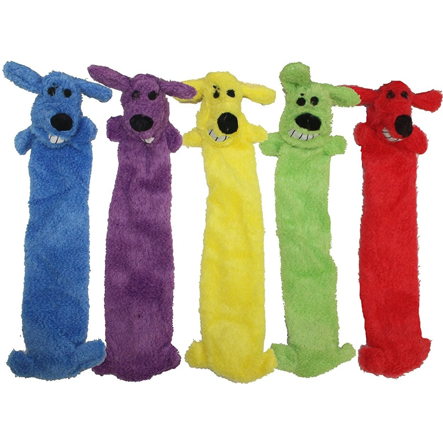 Multipet Loofa Light-Weight Squeaky Stuffing-Free Dog Toy, Color Varies - Image 2