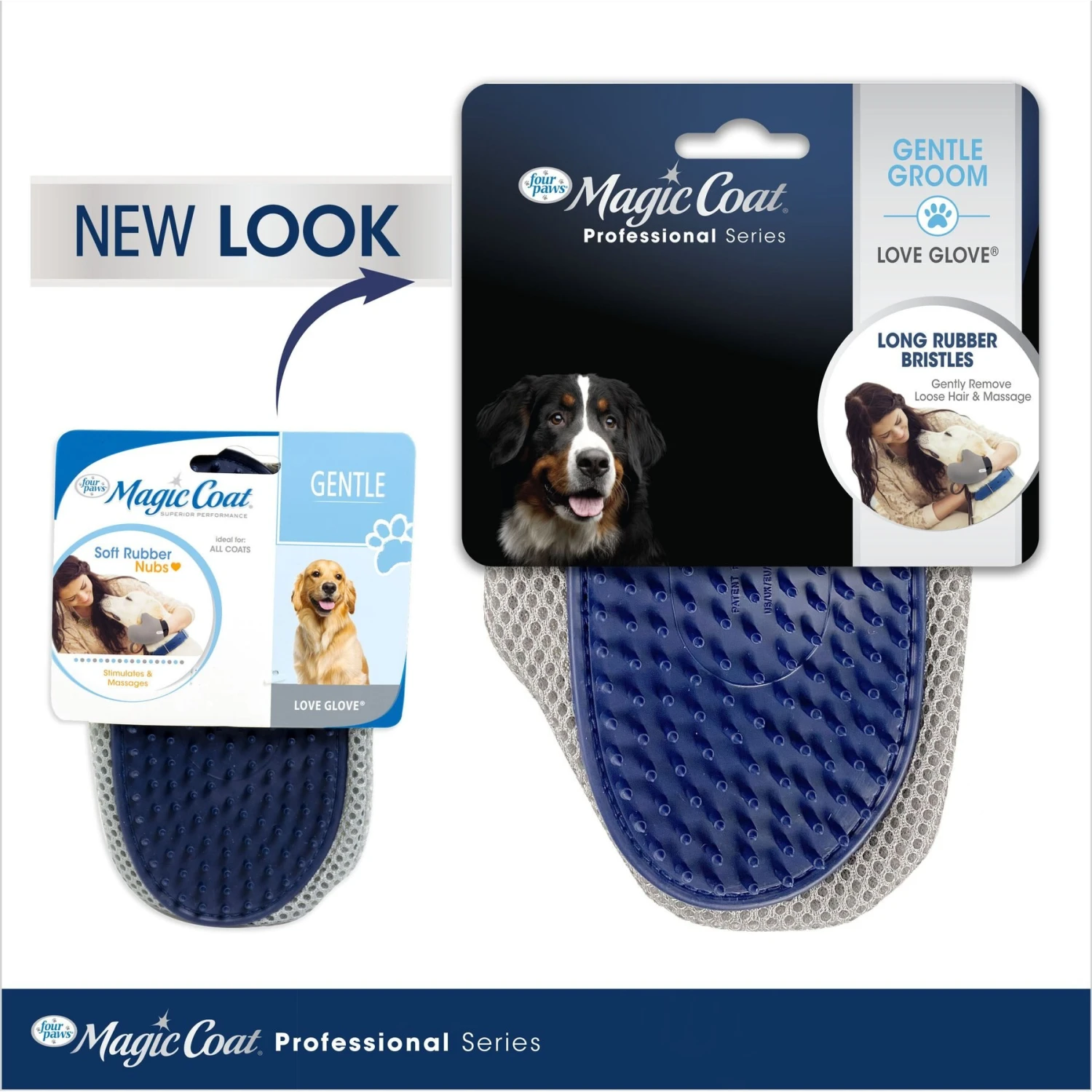 Four Paws Magic Coat Love Glove Grooming Mitt For Dogs - Image 4