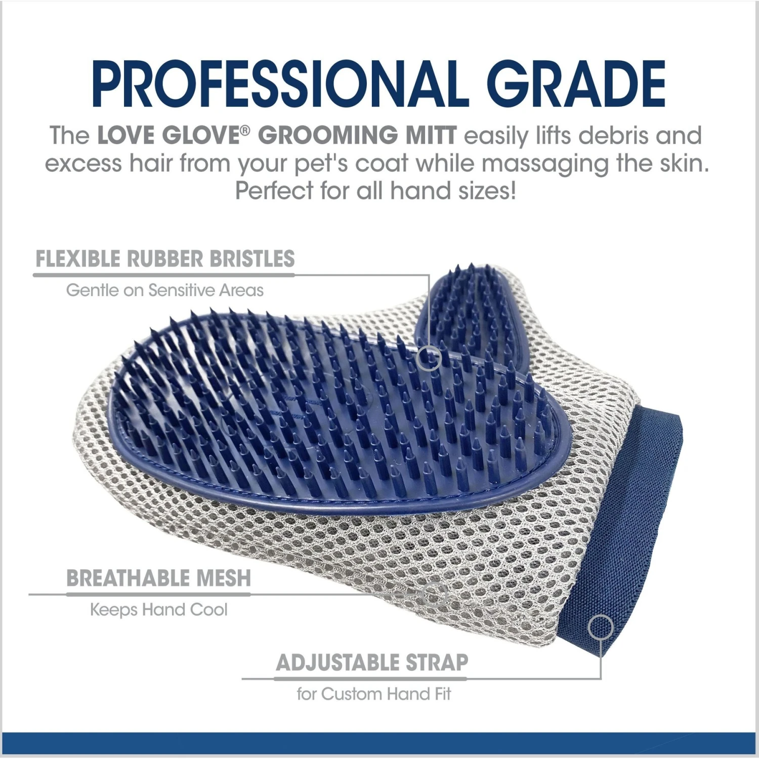 Four Paws Magic Coat Love Glove Grooming Mitt For Dogs - Image 6