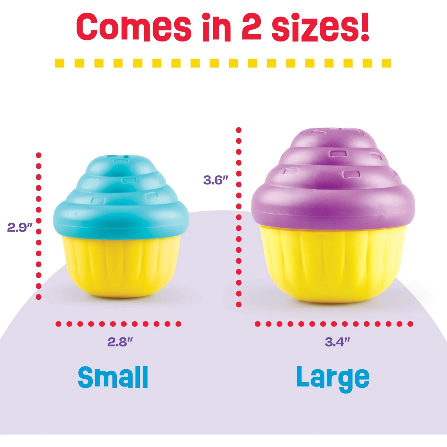 Brightkins Small Cupcake Treat Dispenser Dog Toy - Image 2