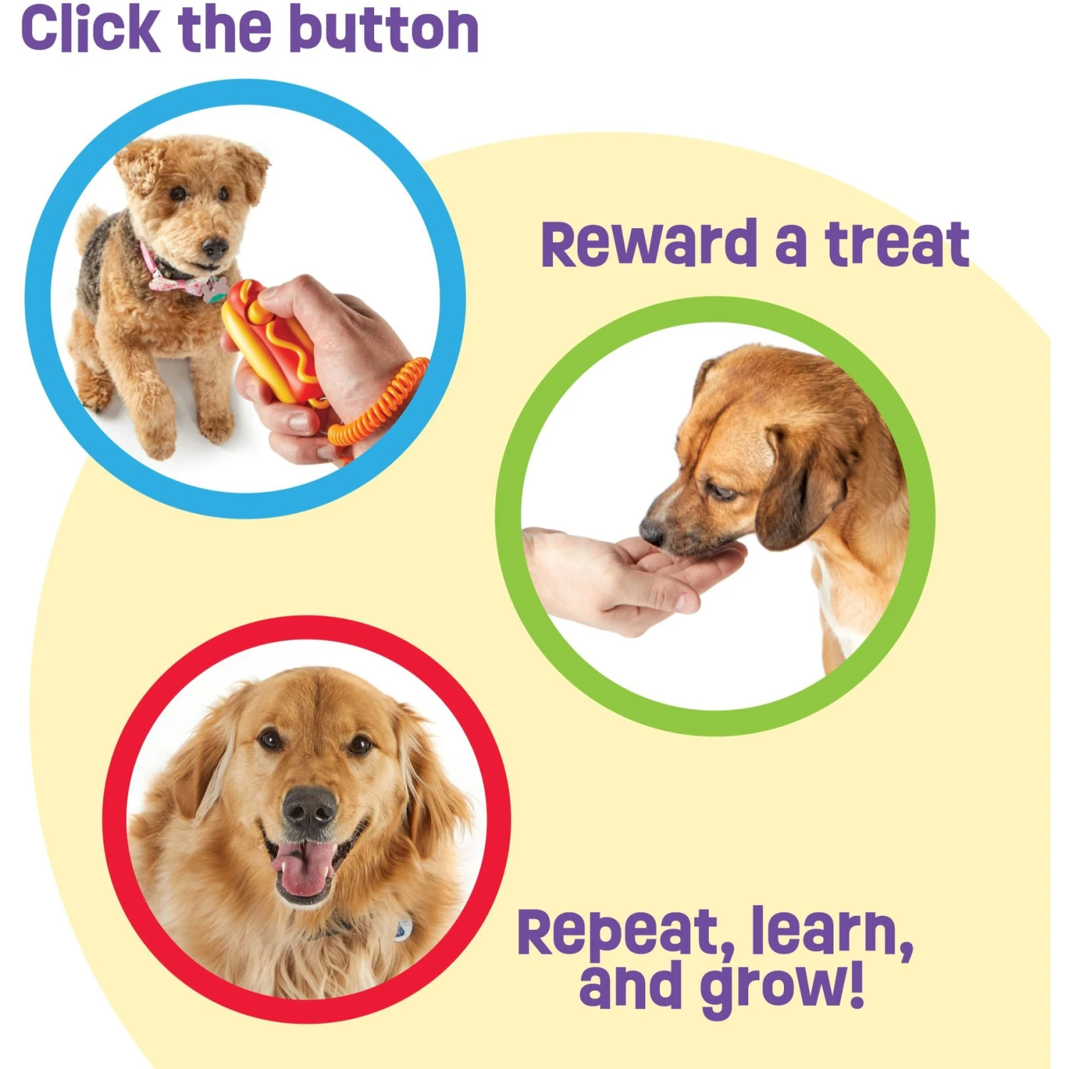 Brightkins Smarty Pooch Hot Dog Dog Training Clicker - Image 3
