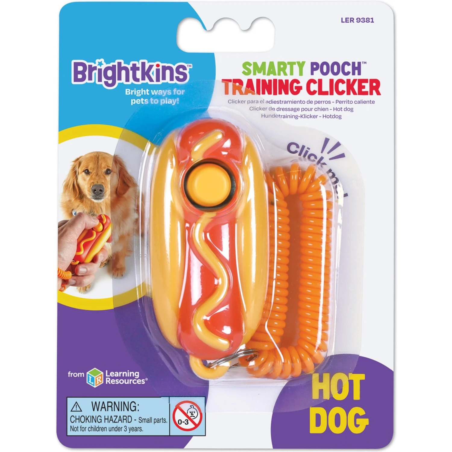 Brightkins Smarty Pooch Hot Dog Dog Training Clicker - Image 5