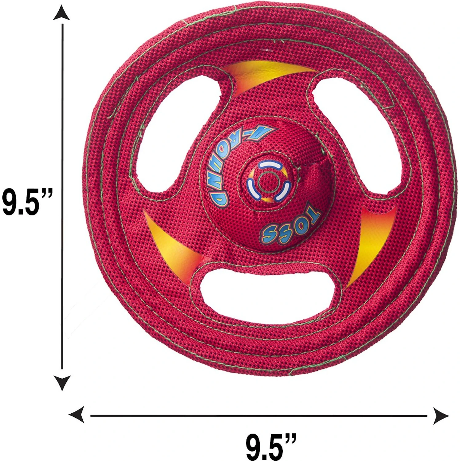 Hartz Tuff Stuff Flyer Squeaky Dog Toy, Color Varies - Image 2