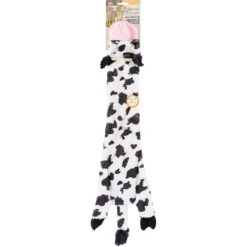 Ethical Pet Skinneeez Crinklers Cow Stuffing-Free Squeaky Plush Dog Toy