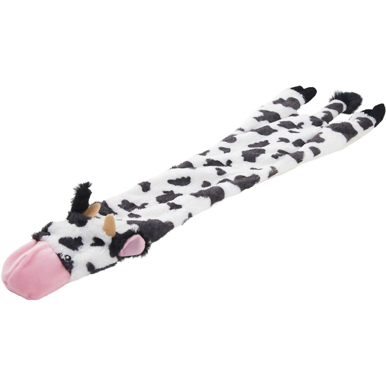 Ethical Pet Skinneeez Crinklers Cow Stuffing-Free Squeaky Plush Dog Toy - Image 5