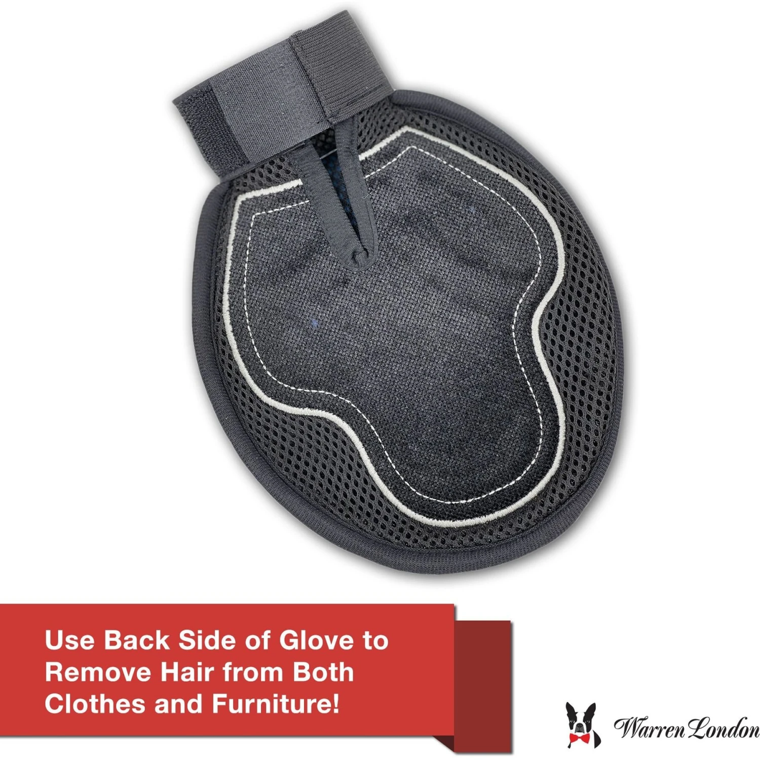 Warren London 2-in-1 Grooming Glove Dog Brush - Image 4