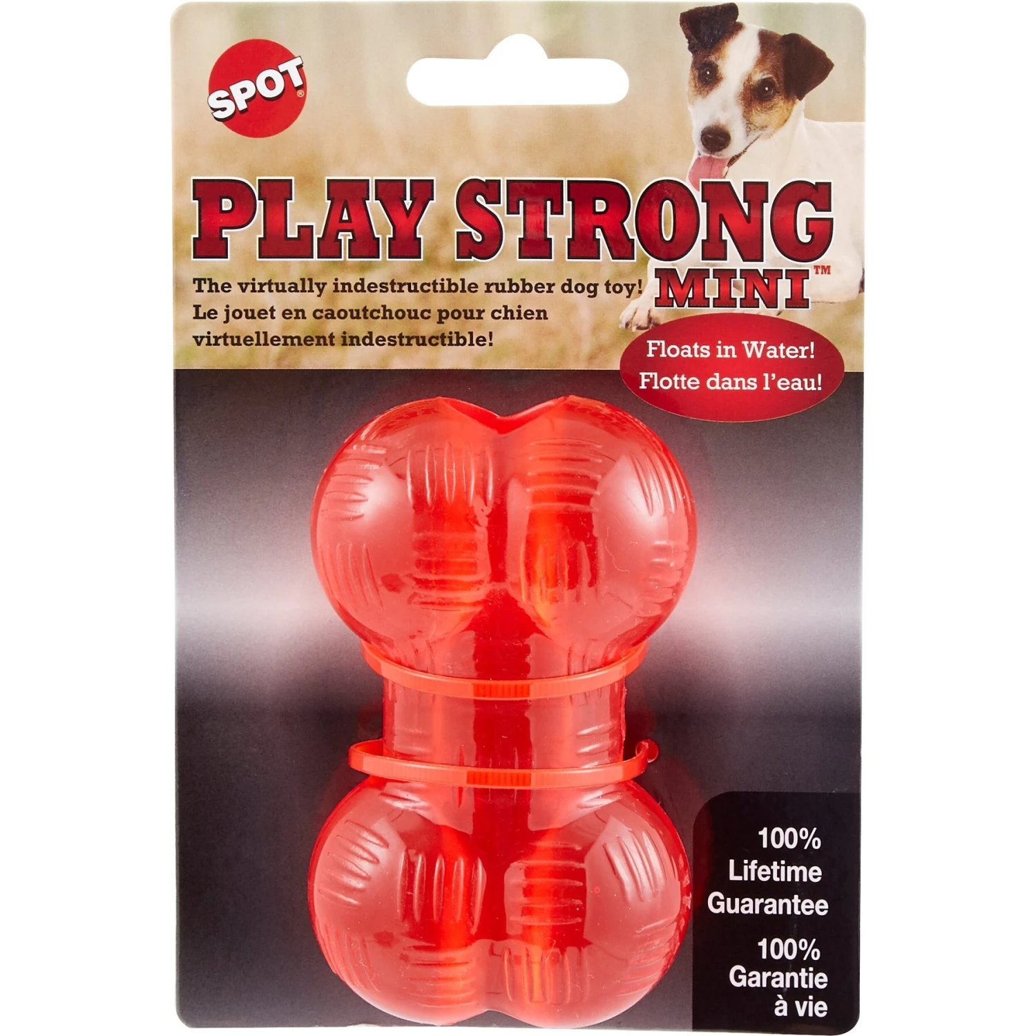 Ethical Pet Mini Play Strong Rubber Ball Tough Dog Chew Toy - Image 2