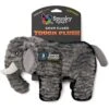 Spunky Pup Tough Plush Dog Toy, Gray, Elephant