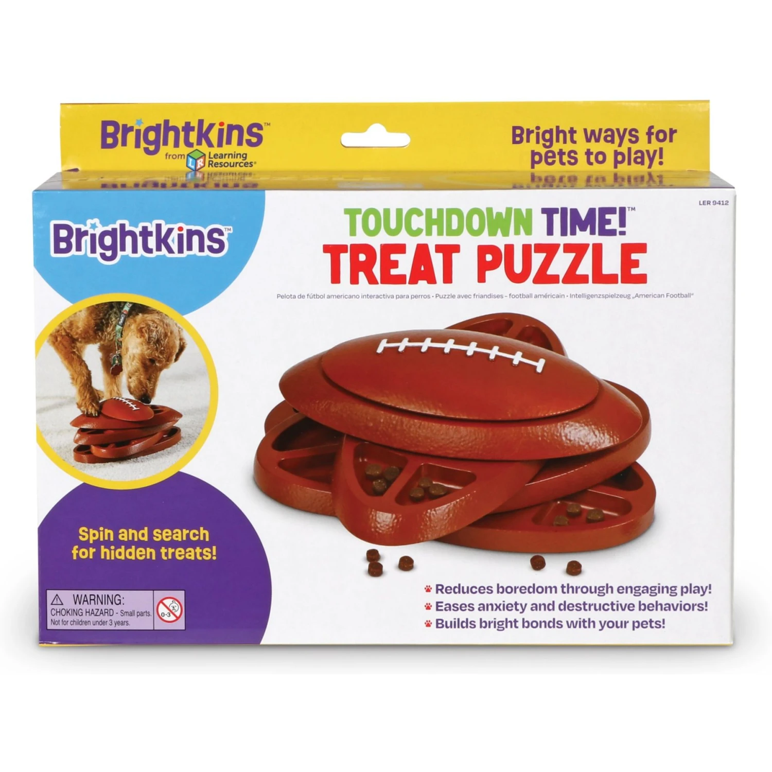 Brightkins Touchdown Time! Treat Puzzle Dog Toy - Image 6