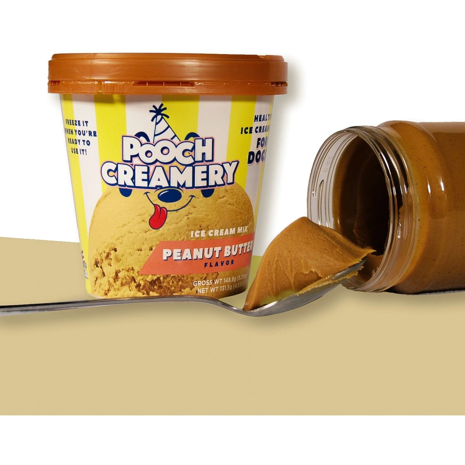 Goody Box Birthday Dog Toys & Treats & Pooch Creamery Peanut Butter Flavor Ice Cream Mix Dog Treat, 5.25-oz Cup - Image 8
