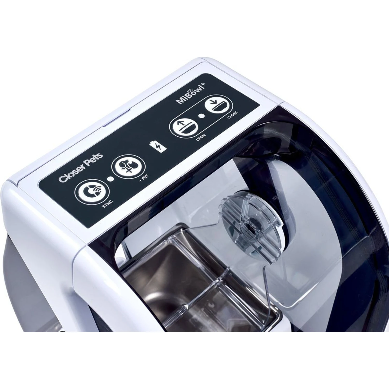 Closer Pets MiBowl + Smart Microchip Automatic Small Dog & Cat Feeder, White, 12-oz - Image 3